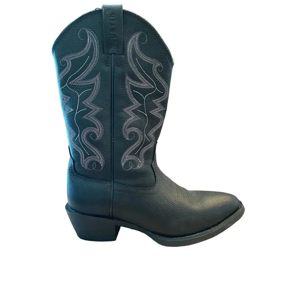 Justin Boots Western Buck Boots Cowboy Festival Fall Winter Classic 9.5